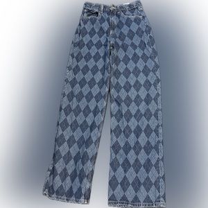 H&M Girls Argyle Jeans